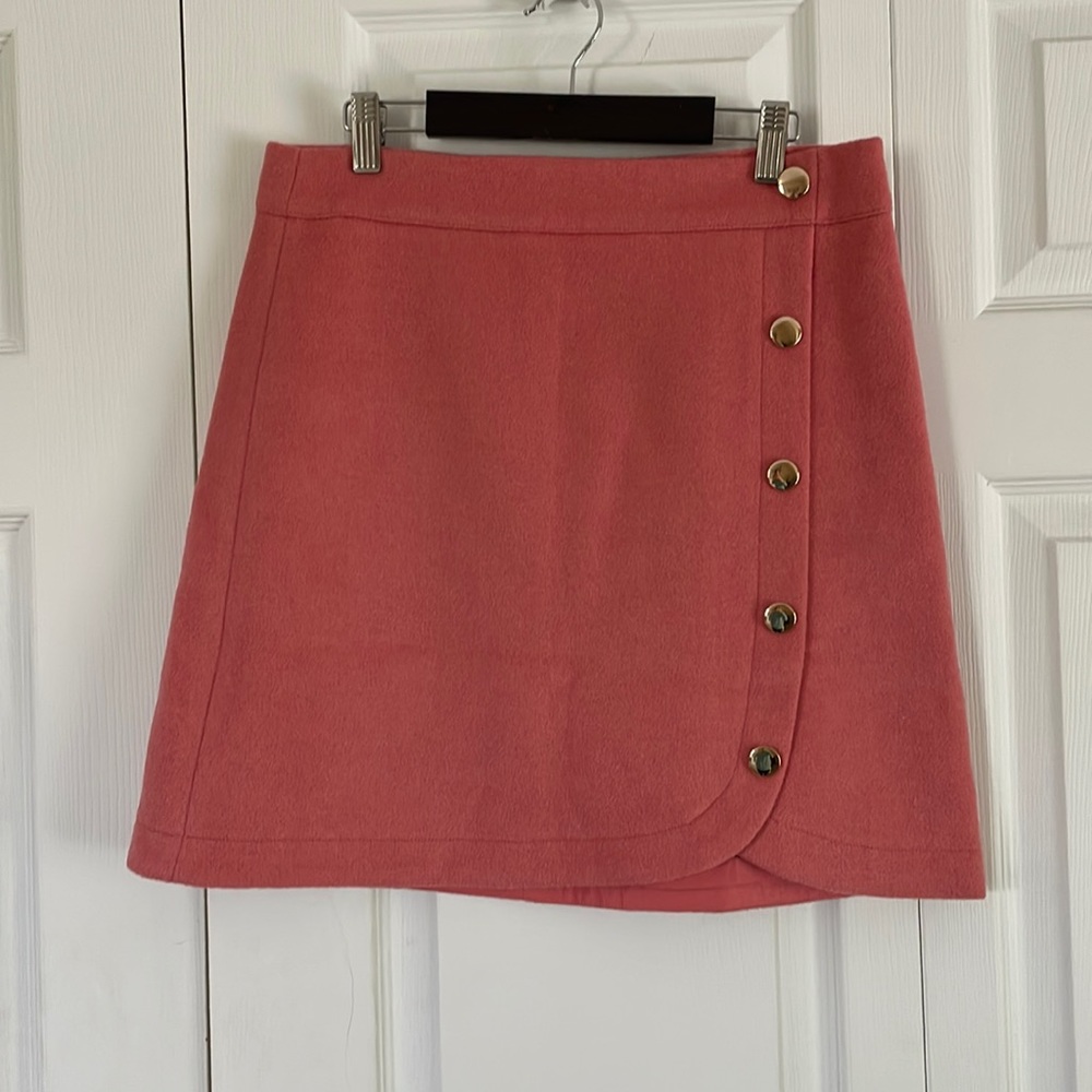 LOFT Peach/Pink wool skirt